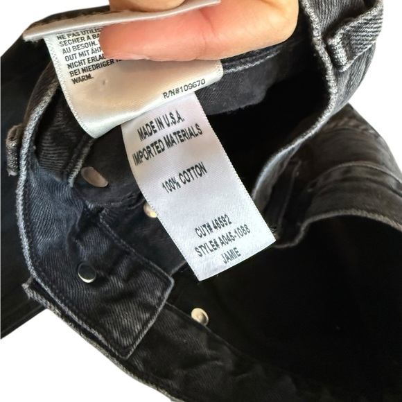 AGOLDE Jamie High Rise Classic Jean Size 24 black 28” inseam excellent condition - Picture 5 of 6